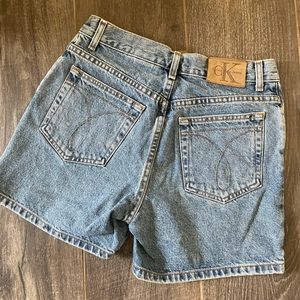 Vintage Calvin Klein Easy Pull On Jean Shorts